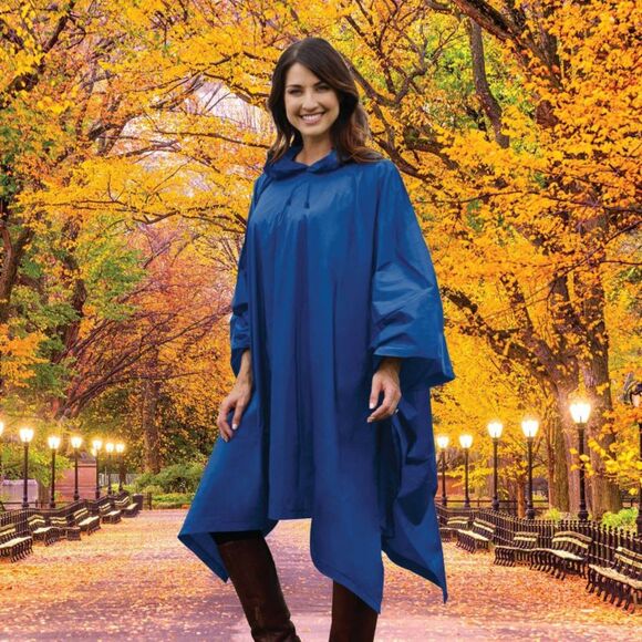 Target ShedRain Rain Poncho - Blue Outdoor Gear one size - Picture 2 of 4